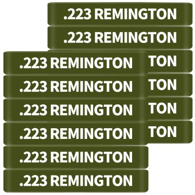 12 Pack Miaozhun .223 Remington Magazine Marking Bands .223 Magazine Caliber Identification(Army Green-White)
