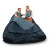 Kelty Tru.Comfort Doublewide 2P 20 Degree Sleeping Bag, Two Person, Synthetic Fill, Couples & Family Camping, Overlanding  Removable Blanket, Wider Than Queen Sized Bed, Updated 2023 (Pageant Blue) view 4