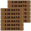 12 Pack Miaozhun 5.56 NATO Magazine Marking Bands 5.56 Magazine Caliber Identification(Coyote Brown-Black) view 1