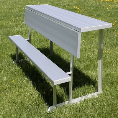 Gared Spectator 7' 6" Portable Bench with Shelf