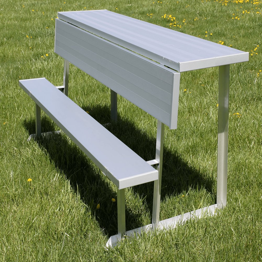 Gared Spectator 7' 6" Portable Bench with Shelf
