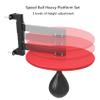 AHDFY Speedball Platform with Speed Bag, Heavy Duty Speed Bag Platforms with 3 Levels of Height Adjustment, Wall Mounted Punch Bag Boxing Speedball Platform Set view 2