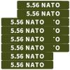 12 Pack Miaozhun 5.56 NATO Magazine Marking Bands 5.56 Magazine Caliber Identification(Army Green-White)