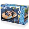 H2O GO Kondor 2000 Raft Set - 6'1" x 38" - Fits 1 Child & 1 Adult, Orange & Blue, Bestway Family Water Boat, Water Sports, Front Tie Rope, Suitable for Ages 6+, 210 lb Weight Capacity view 3