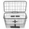 Bike Basket, Portable Heavy Duty Foldable Universal Rear Basket for Mobility Scooters Proof Wire Mesh Detchable Front Knee Scooter Basket Accessory for Road Bike, Folding Bike view 1