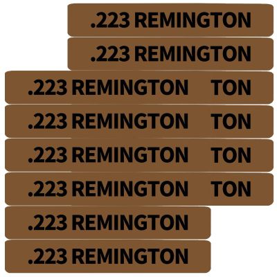 12 Pack Miaozhun .223 Remington Magazine Marking Bands .223 Magazine Caliber Identification(Coyote Brown-Black)