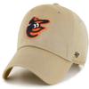 '47 New York Yankees Adjustable Cap Clean Up MLB, Baltimore Orioles Khaki, One Size view 1