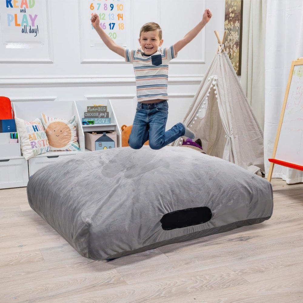 Foamma Crash Pad  (36 X 36) (3 Ft X 3 Ft)  Sensory Crash Pad with Foam Blocks for Autistic Kids, Soft Fabric & Washable Cover  Ideal for Kids and Adults to Jump, Play, or Relax
