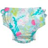 i play. by green sprouts Reusable, Eco Snap Ruffled Swim Diaper with Gussets, UPF 50, 4T, Aqua Coral Reef, Patented Design, STANDARD 100 by OEKO-TEX Certified view 1