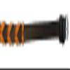 Equitem Leather Equestrian Horse Neck Strap (Dark Brown and Orange, 60") view 2