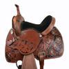 Western Barrel Saddle Horse Racing Show Cross Decorated Pleasure Trail Floral Tooled Leather Cowboy TACK 15 16 17 18 (16 Inch) view 3
