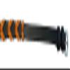 Equitem Leather Equestrian Horse Neck Strap (Black and Orange, 50") view 2