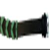 Equitem Leather Equestrian Horse Neck Strap (Black and Teal, 50") view 2