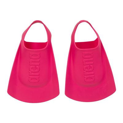 arena Unisex Kids Junior Swim Training Fins for Lap Swimming, Open Heel and Hydrodynamic Slits, Pink, Size 3-3.5 US