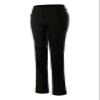 Design by Olivia Women's High Waist Comfy Stretchy Bootcut Two Button Trouser Office Pants Black 3XL view 2