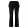 Design by Olivia Women's High Waist Comfy Stretchy Bootcut Two Button Trouser Office Pants Black 3XL view 3