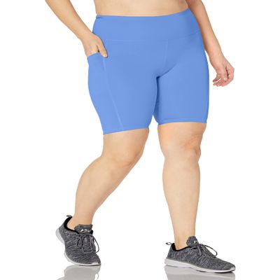 Champion Absolute, Wicking Plus Size Bike Shorts for Women, 9", Odyssey, 1X