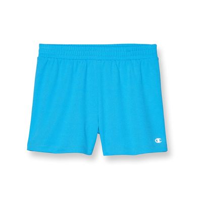 Champion Girls Shorts, Kids' for Gym Mesh 3", New Palatinate Blue Reflective C Logo, 6X US
