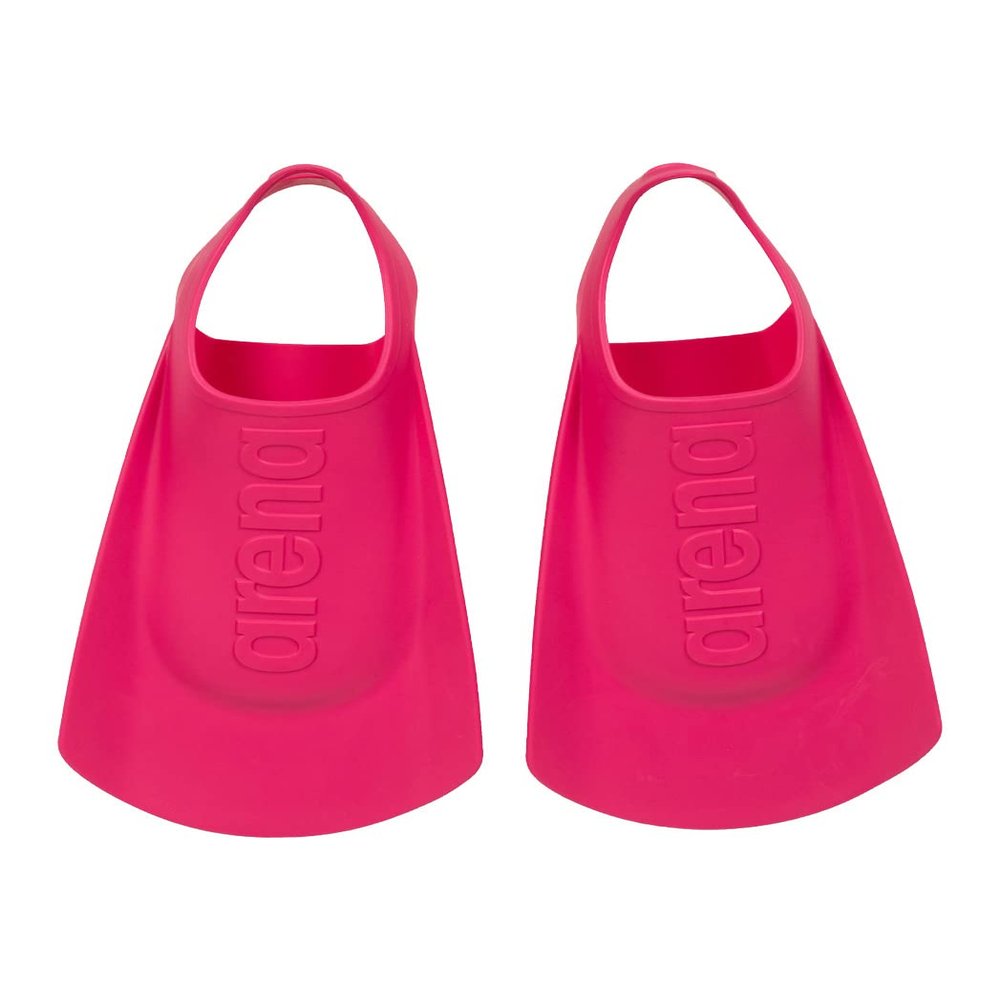 arena Unisex Kids Junior Swim Training Fins for Lap Swimming, Open Heel and Hydrodynamic Slits, Pink, Size 12.5-13.5 US