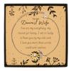 Wife Gifts from Husband Wife Valentines Gifts Wife Sunflower Bracelet Message Card Wife You are my everything, my reason for living. I am so lucky to have you by my side and I love you more than words view 1