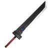 57" Fantasy Foam Swords, Anime Cosplay S Words, Buster Swords, PU Foam Zweihander Broad Swords (57" Black/Silver) view 1