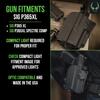 Alien Gear Rapid Force Level 2 Holster  OWB Locking Belt Slide  Sig P365XL/P365XL Spectre Comp.  Matte Black  Right Hand  Compact Light and Optic Compatible view 2