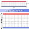 Airist Portable Volleyball Net Set with Height Adjustable Pole and Carrying Bag,Outdoor Volleyball Net for Backyard and BeachRed and Blue view 3