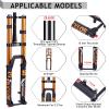 BUCKLOS Downhill Air Suspension Fork 27.5/29 15 * 110mm Boost Tapered, Travel 180mm 36mm Inner Tube Thru Axle Rebound Adjustment Disc Brake Front Forks, fit Mountain Bike AM FR DH ect. view 2