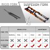 BUCKLOS Downhill Air Suspension Fork 27.5/29 15 * 110mm Boost Tapered, Travel 180mm 36mm Inner Tube Thru Axle Rebound Adjustment Disc Brake Front Forks, fit Mountain Bike AM FR DH ect. view 3