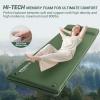 Elegear CumbreX Self Inflating Sleeping Pad, 3.15" Ultra-Thick Memory Foam Camping Pad with Pillow Fast Inflating in 20s Insulated Camping Mattress Pad 4-Season Camp Sleeping Mat for Camp/Travel/Tent view 2