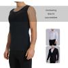 Fake Muscles Shaper Underwear Stealth Tank Tops for Pectorals, Biceps and Triceps,A,L view 3