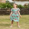 21KIDS Girls Floral Maxi Dress Kids Casual Short Sleeve Tshirt Dress with Pockets,Light Green, 14 Years view 4