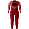 CHICTRY Ice Skating Jumpsuit Rhinestone Mock Neck Competition Figure Skating Dance Costume for Girls Burgundy 14 Years view 2