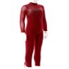 CHICTRY Ice Skating Jumpsuit Rhinestone Mock Neck Competition Figure Skating Dance Costume for Girls Burgundy 14 Years view 3