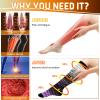 5 Pairs Compression Socks for Men & Women 20-30 mmHg Graduated Compression Pressure Stockings for Circulation Edema Swelling on Sale Discount Deals Helper Gifts Bulk Clearance(Stripe 03,L-XL) view 2