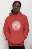 CreateMyTee University of Tampa UT Circle Unisex Hooded Sweatshirt (Red, Large) - UT Spartans Apparel view 2