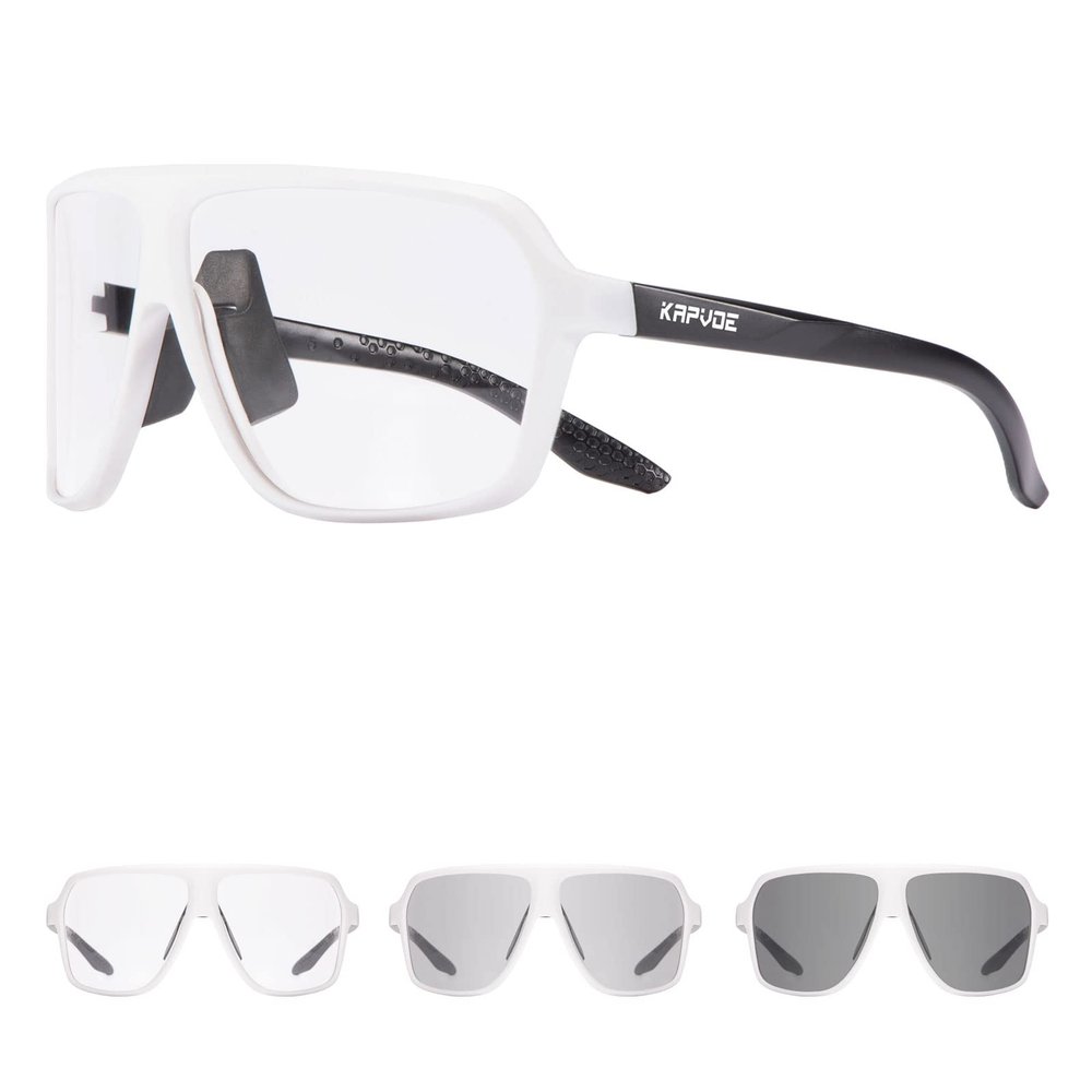KAPVOE Photochromic Cycling Glasses for Men Women Sports Sunglasses MTB Biking Sunglasses UV Protection K64