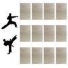 TDIAVH 12pcs Taekwondo Karate Breaking Boards 3mm,Karate Martial Arts Boards,Professional Wood Boards for Taekwondo Breaking,Boxing Equipment Breaking Board Practice Performing for Kids&Adult view 1
