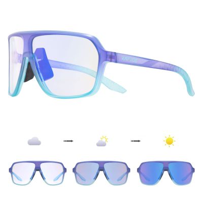 KAPVOE Photochromic Cycling Glasses for Men Women Sports Sunglasses MTB Biking Sunglasses UV Protection K64