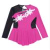 CHICTRY Kids Girls Figure Ice Skating Dress Shiny Rhinestone Gymnastics Leotard Dress Ballet Dance Costume Hot Pink 12 Years view 4