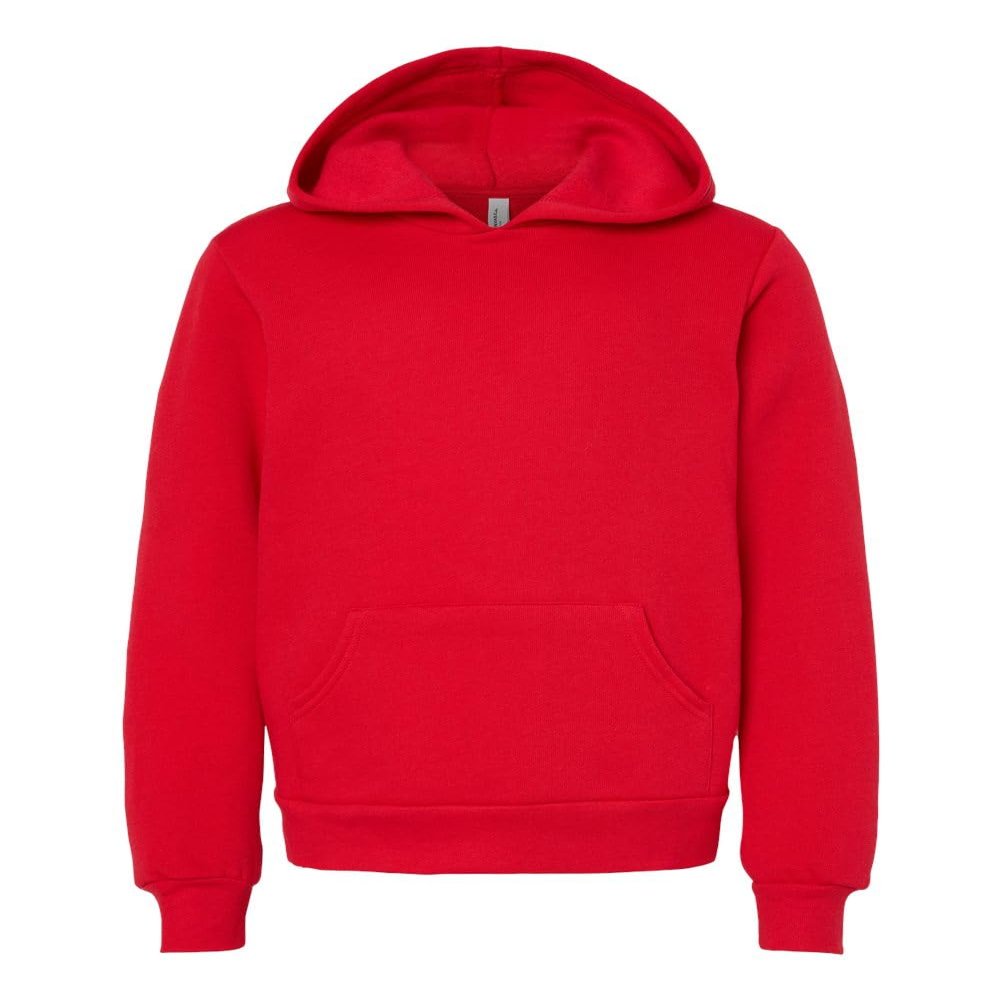 Youth Sponge Fleece Pullover Hooded Sweatshirt - HEATHER FOREST - L