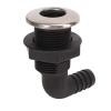 OUKENS Black 3/4" 90-Degree Nylon Thru-Hull Fitting, Marine Elbow Hose Connector for Boat Bilge Pump Drain & Deck Outlet, Heavy Duty Water Intake Replacement Hardware view 1