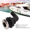 OUKENS Black 3/4" 90-Degree Nylon Thru-Hull Fitting, Marine Elbow Hose Connector for Boat Bilge Pump Drain & Deck Outlet, Heavy Duty Water Intake Replacement Hardware view 3