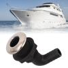 OUKENS Black 3/4" 90-Degree Nylon Thru-Hull Fitting, Marine Elbow Hose Connector for Boat Bilge Pump Drain & Deck Outlet, Heavy Duty Water Intake Replacement Hardware view 4