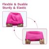 6 pcs Elastic Swim Caps for Both Women & Men & Kids Fabric Durable Non-Waterproof Cloth Swimming Pool Cap Elastic Bathing Cap (Rose Red & Dark Blue&Blue&Black&Yellow&Orange) view 4
