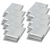 Emergency Mylar Thermal Survival Blanket - Silver Gold Foil Space Kit for Outdoors, Camping, Hiking or First Aid (Silver, 12pcs) view 1