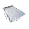 Emergency Mylar Thermal Survival Blanket - Silver Gold Foil Space Kit for Outdoors, Camping, Hiking or First Aid (Silver, 12pcs) view 2