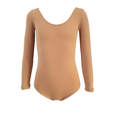 JoyCan Ice Figure Skating Tops Girls Skating Performance Wear Fleece Inside Adult Training Women Competition Colour of Skin