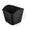 1pc Useful Front Tricycle Picnic Rattan Black Kids Accessories Bar Storage Handlebar Outdoor Scooter Handbag Accessory Container Practical Handle Basket Wicker Bike Retro Foods view 2