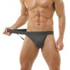 BRODDLE Men's Jockstrap Stretchy Nylon Pouch Workout Performance Athletic Supporters for Men Charcoal Grey XX-Large view 4